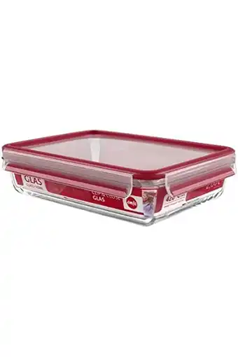 Amazon Emsa 513921 clip & close glazen vershouddoos | 2,0 l | rechthoekig | 100% dicht | geschikt voor oven | met verse afdichting aanbieding