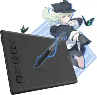 Amazon Huion inspiroy h580x 8x5 inch tekentablets pad digitaal grafisch tablet met 8192 niveaus batterijloze pen en 8 sneltoetsen, c aanbieding