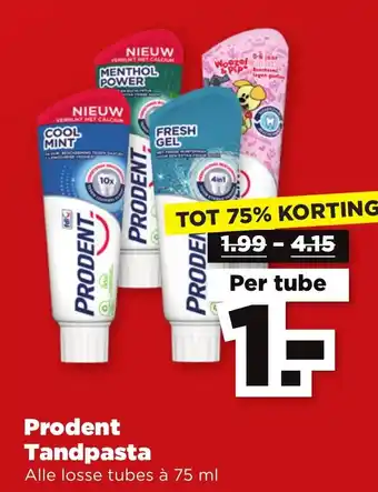 PLUS Prodent Tandpasta aanbieding