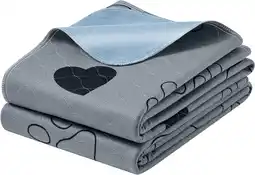 Amazon Feandrea puppy-onderleggers, wasbaar, herbruikbare matten voor honden, 152 x 122 cm, set van 2, xl, hondentoilet, lekvrij, an aanbieding