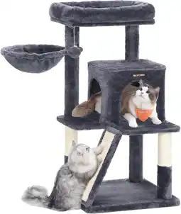 Amazon Feandrea krabpaal, krabpaal met groot platform, rookgrijs pct51g aanbieding