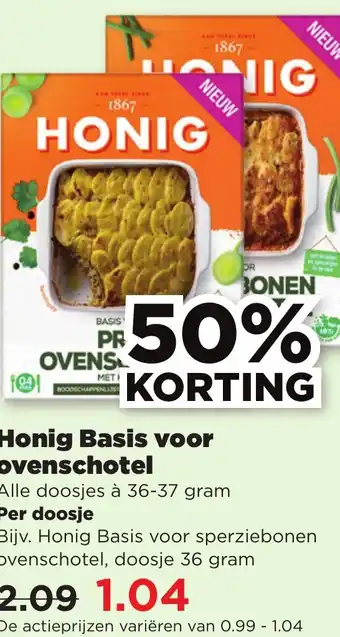 PLUS Honig Basis voor ovenschotel aanbieding