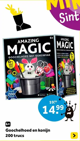 Intertoys Goochelhoed en konijn 200 trucs aanbieding