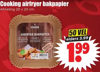 Dirk Cooking airfryer bakpapier aanbieding