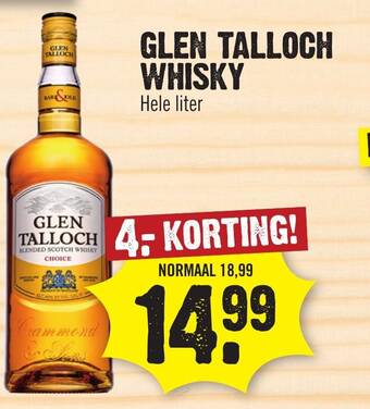 Dirk GLEN TALLOCH WHISKY aanbieding