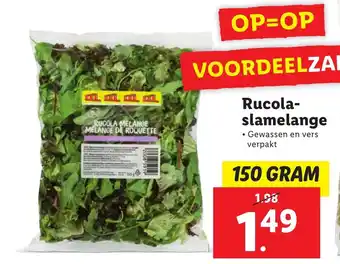 Lidl Rucola-slamelange 150g aanbieding