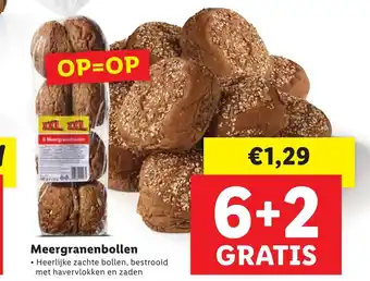 Lidl Meergranenbollen aanbieding