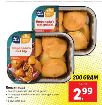 Lidl Empanadas 200g aanbieding