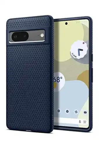 Amazon Spigen liquid air case compatibel met google pixel 7 hoesje -navy blue aanbieding