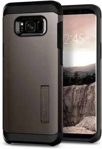 Amazon Spigen tough armor case compatibel met samsung galaxy s8 hoesje -gunmetal aanbieding