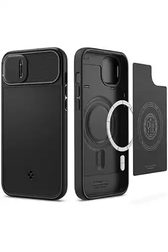 Amazon Spigen optik armor magfit case compatibel met iphone 14 hoesje -zwart aanbieding