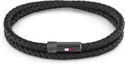 Amazon Tommy hilfiger sieraden heren leren armband zwart - 2790262s, eén maat, roestvrij staal aanbieding