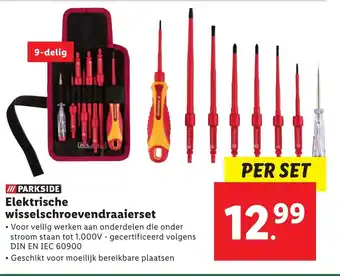 Lidl Elektrische wisselschroevendraaierset aanbieding