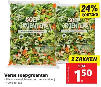 Lidl Verse soepgroenten aanbieding