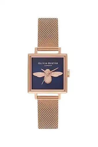 Amazon Olivia burton analoge dameshorloge kwarts met armband van roestvrij staal ob16am96 aanbieding