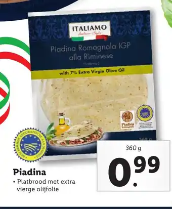 Lidl Piadina 360g aanbieding