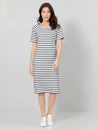 Klingel Jurk met strepen dress in marine aanbieding