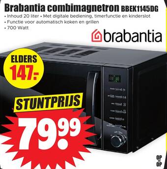 Dirk Brabantia combimagnetron BBEK1145DG aanbieding