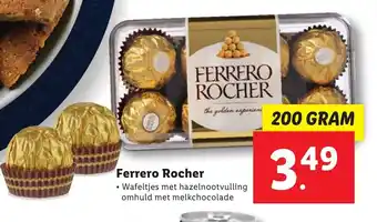 Lidl Ferrero rocher 200g aanbieding