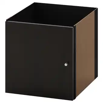 IKEA Kallax inzet met deur, zwartbruin, 33x33 cm aanbieding