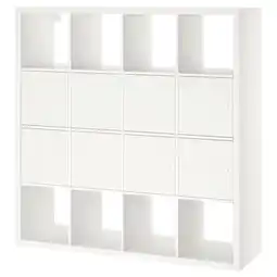 IKEA Kallax open kast met 8 inzetten, wit, 147x147 cm aanbieding