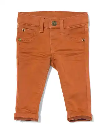 HEMA Hema kinder broek jogdenim bruin (bruin) aanbieding