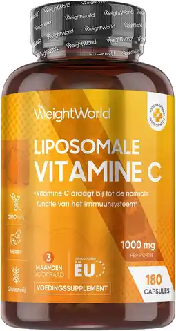 Amazon Liposomale vitamine c capsules - 1000mg - 180 vegan capsules voor 3 maanden - voor het immuunsysteem en energie - geproduceer aanbieding