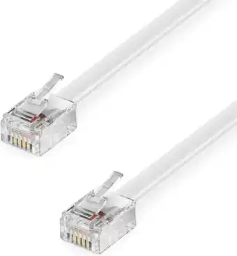 Amazon Deleycon 10m telefoonkabel rj11 modulaire kabel 6p4c westernkabel rj11 naar rj11-stekker platte kabel telefooncontactdoos mod aanbieding