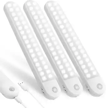 Amazon Vicloon kastverlichting, 3 stuks kastverlichting, 12 led-verlichting, draadloos, usb oplaadbaar, magnetisch, bewegingssensor, aanbieding