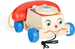 Amazon Fisher-price classics 1694 chatter telephone, retro baby push along toy, role play for kids, toddler phone, classic toy with aanbieding