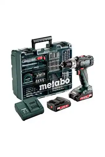 Amazon Metabo accu-klopboormachine sb 18 l set 18 v incl. 2 cas li-ion accupacks (18 v/2 ah) lader accessoireset en transportkoffer  aanbieding