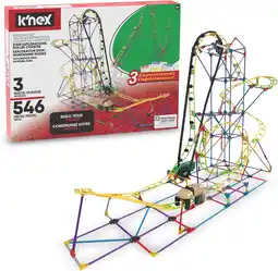 Amazon K'nex 77077 stem explorations roller coaster building set for ages 8+ construction education toy, 546 pieces aanbieding