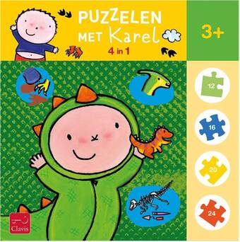 Bol.com Puzzelen met karel. 4-in-1-puzzel (hallo dino) aanbieding