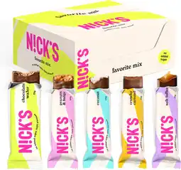 Amazon Nicks favoriete chocolade mixdoos, keto snackrepen zonder toegevoegde suikers glutenvrij chocolaatjes low carb snoepjes (12 x aanbieding