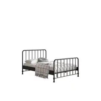 Leen Bakker Vipack bed bronxx - zwart - 140x200 cm - leen bakker aanbieding