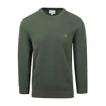 Plutosport Lacoste cotton crew neck sweater heren aanbieding