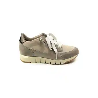 Spartoo Dl sport lage sneakers dames sneaker 5425 taupe aanbieding