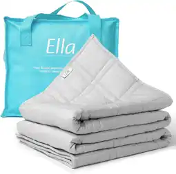 Amazon Ella verzwaringsdeken 13kg 200 x 200cm - weighted blanket - verzwaarde deken - oeko-tex gecertificeerd - lichtgrijs aanbieding