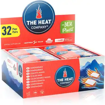 Amazon The heat company handwarmers - nieuw: 30% minder plastic - extra warm voor 12 uur warme handen - 10, 16, 32 of 40 paar - luch aanbieding