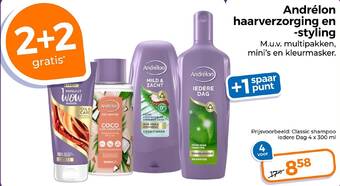 Trekpleister Andrélon haarverzorging en -styling aanbieding