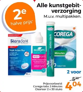Trekpleister Alle kunstgebit-verzorging aanbieding