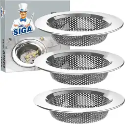 Amazon Mr.siga keuken gootsteenzeef, roestvrij staal gootsteenzeef, vaatwasmachinebestendig, buitendiameter 4.4 inch/11.2cm, binnend aanbieding