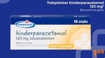Trekpleister Trekpleister kinderparacetamol 120 mg aanbieding