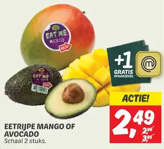 Dekamarkt EETRIJPE MANGO OF AVOCADO aanbieding