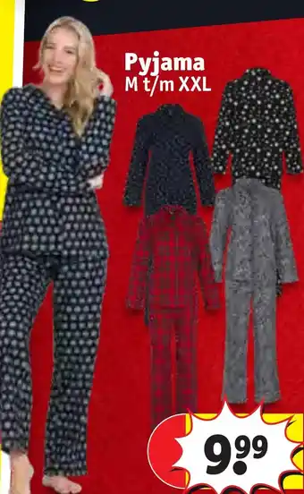 Kruidvat Pyjama M t/m XXL aanbieding