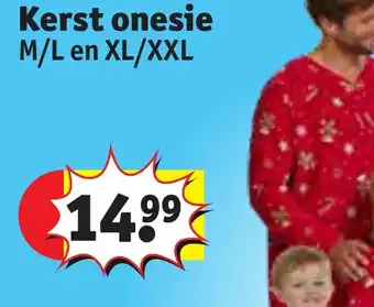 Kruidvat Kerst onesie M/L en XL/XXL aanbieding