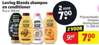 Kruidvat Loving Blends shampoo en conditioner aanbieding