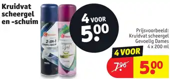 Kruidvat Kruidvat scheergel en-schuim aanbieding