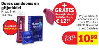 Kruidvat Durex condooms en glijmiddel aanbieding