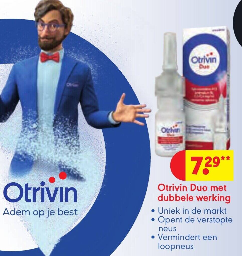 Otrivin Duo met dubbele werking aanbieding bij Kruidvat
